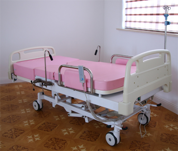 BT-LD009 Hospital Electric labour birthing bed LDR obstetric delivery bed maternity bed with side rails mattress price