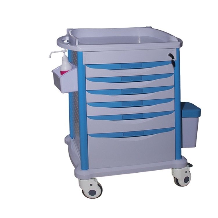 BT-MYN11 with six drawers hospital single side medicine nursing care trolleys used medication carts