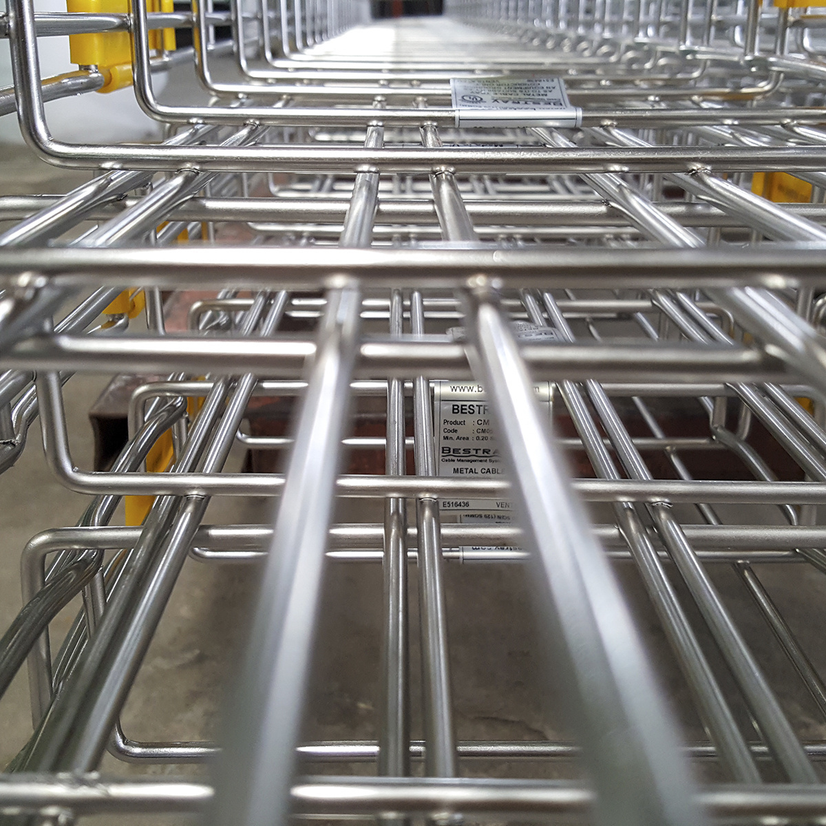 Cable Tray Horizontal Tee Inox 304, Wire Mesh Cable Tray 105mm Height, Cable Organizer From Bestray Vietnam Factory