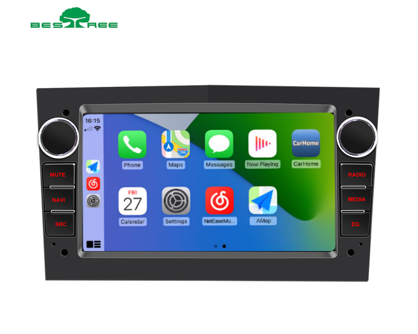 Bestree 7 inch high power DC12V dash mounted 1024*600 1G RAM 16G ROM quad core 2 din car radio android with GPS BT WIFI  stereo