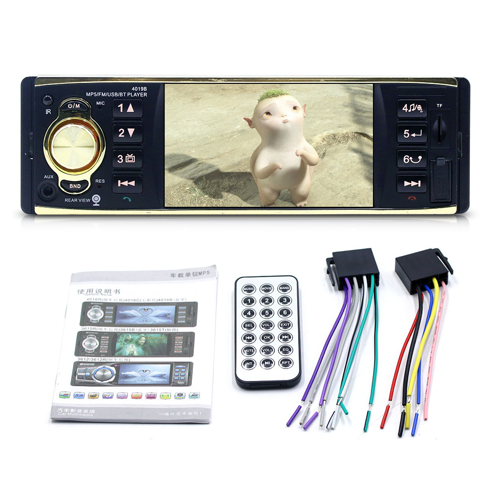 BT Car Radio 1 Din Mirror Link 4 inch Touch Screen MP5 Video Player without DVD