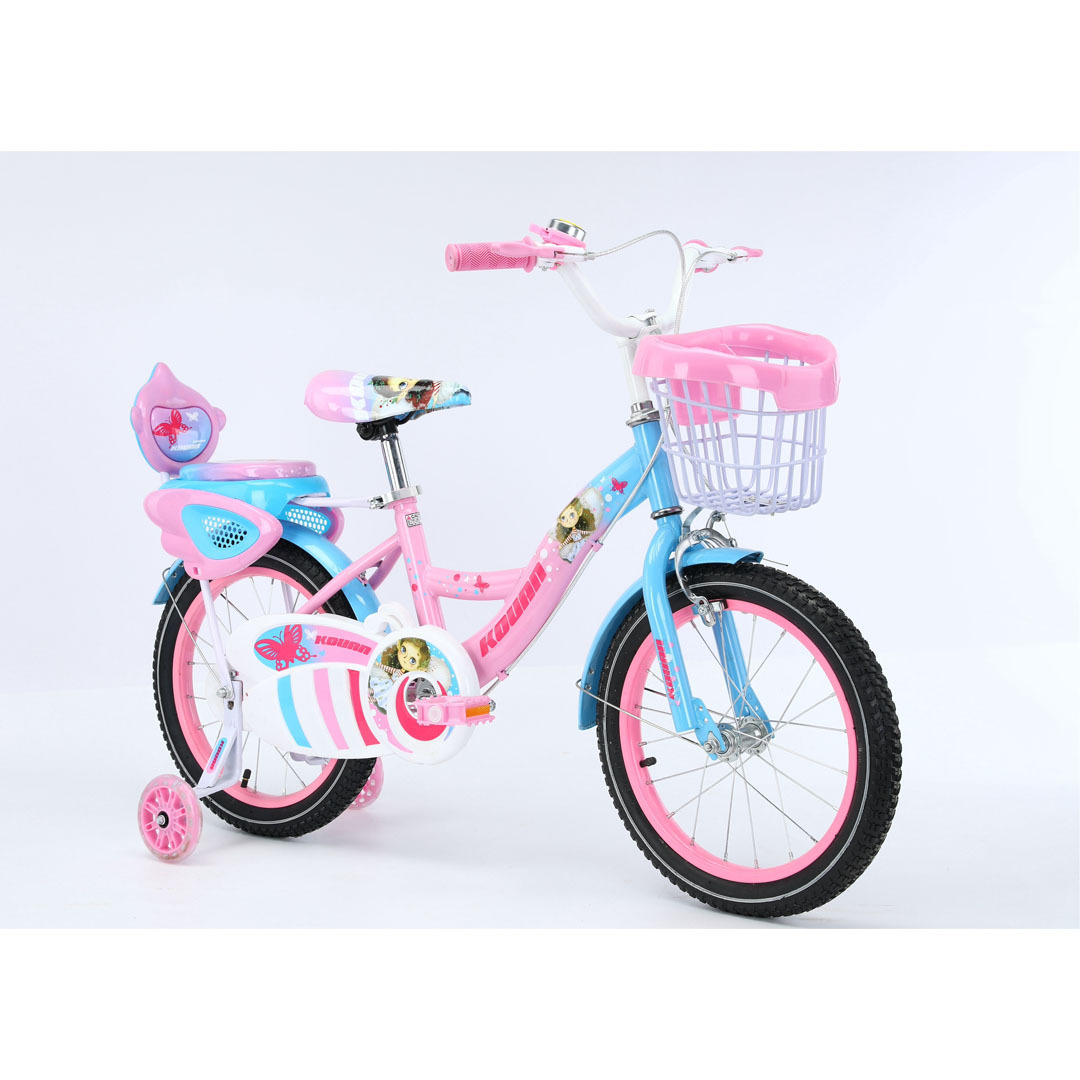 High-quality Children Bicycle Pedal Kids Bike Customized Steel Baby Bike Carton Box  Packing With Training Wheels  12 16 inches