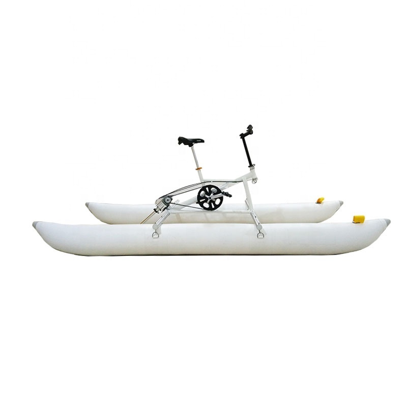 High Quality Adult Sea Sports Portable Inflatable Floating Water Pedal Bicycle Aqua Bike For Sale