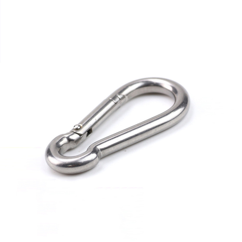 DIN5299 Stainless Steel Carabiner Hook Carbine Metal Spring Buckle Key Ring carabine Heavy Duty For Camping Hiking 304 Snap Hook