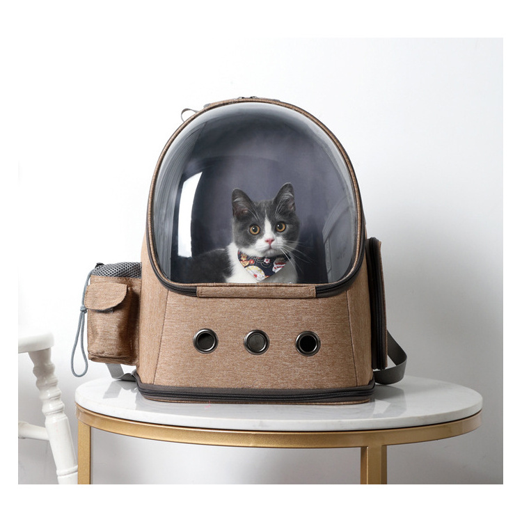 BackpackCat Pet Backpack Carrier For Dogs Bubble Travel Products Hot Sale Small Cat Pet Carrier Bag Dog Cat Pet Carrier Bag