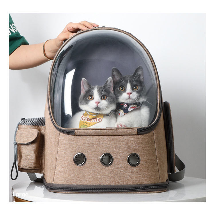 BackpackCat Pet Backpack Carrier For Dogs Bubble Travel Products Hot Sale Small Cat Pet Carrier Bag Dog Cat Pet Carrier Bag