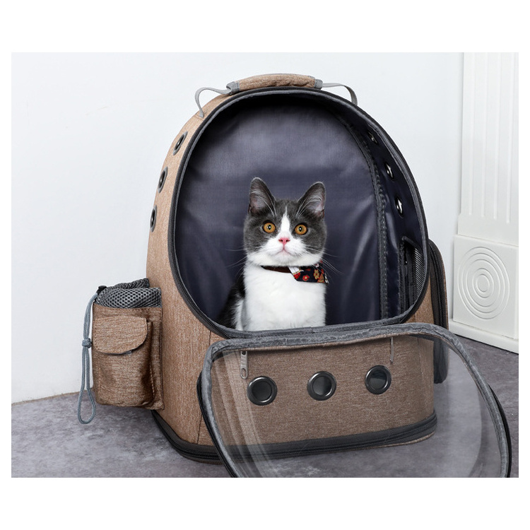 BackpackCat Pet Backpack Carrier For Dogs Bubble Travel Products Hot Sale Small Cat Pet Carrier Bag Dog Cat Pet Carrier Bag