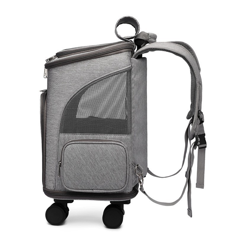 New folding trolley universal pet carrier with wheels luggage carry travel trolley case