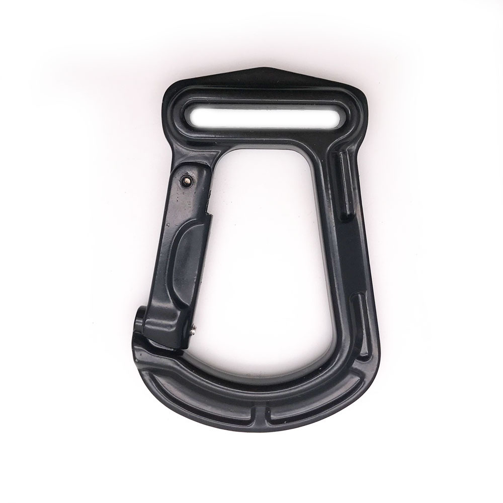 BT-Z525 Heavy Zinc Alloy Black indoor Sport Safety Hanging Suspension Training Yoga Swivel Hook  38 mm Lanyard Carabiner