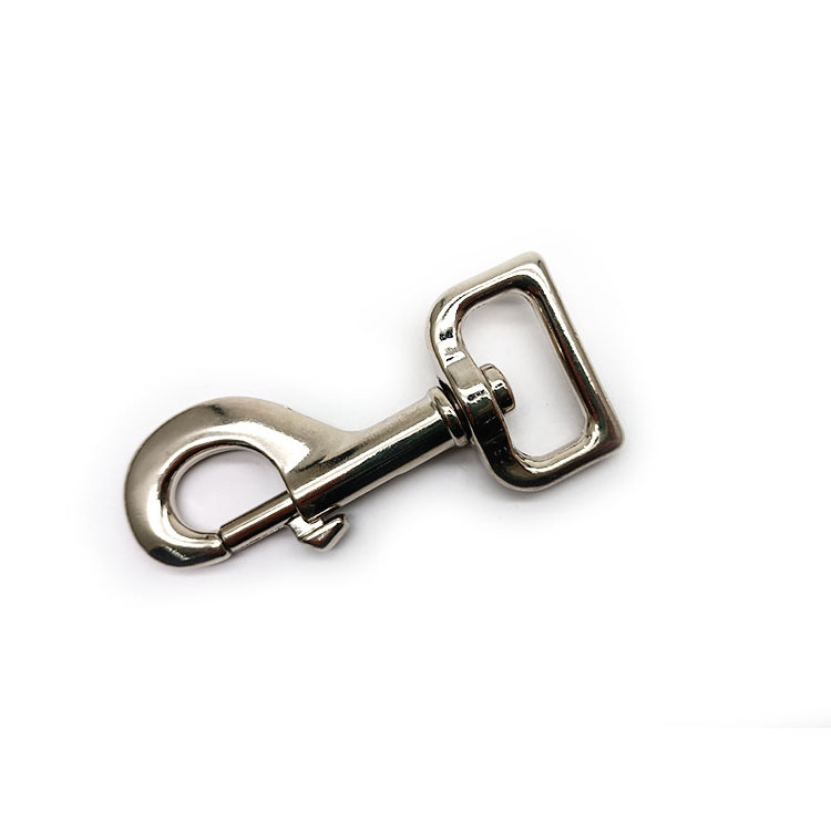 25mm Metal High Quality Metal Eye Hooks Clasp Pet Dog Leash 1'' Swivel Snap Hook Webbing Carabiner For Dogs Lanyard Hook