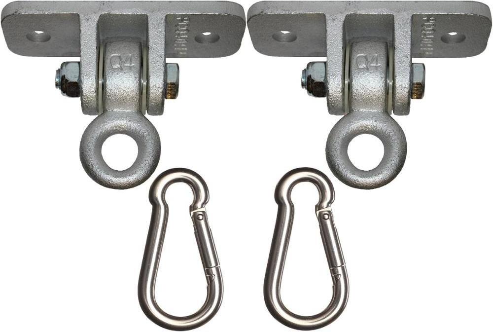 BT-090802 2 Heavy Duty Hangers for Wooden Sets Playground Porch Indoor Outdoor Swing Snap Hooks Accessories