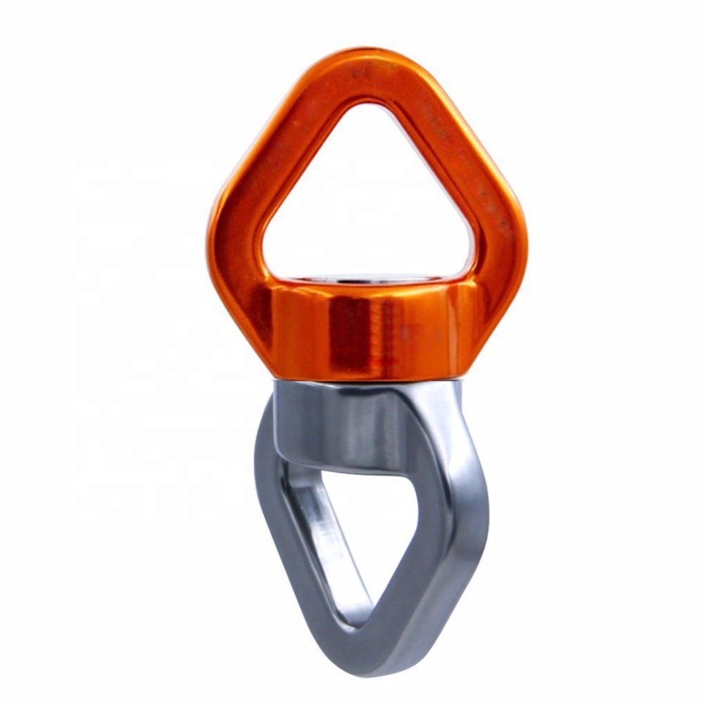 Hammock 30kN Zinc Plated Rope Swivel Safety Connector Rotational Device Spinner for Climbing ,Swing Set,Aerial Dance Carabiner