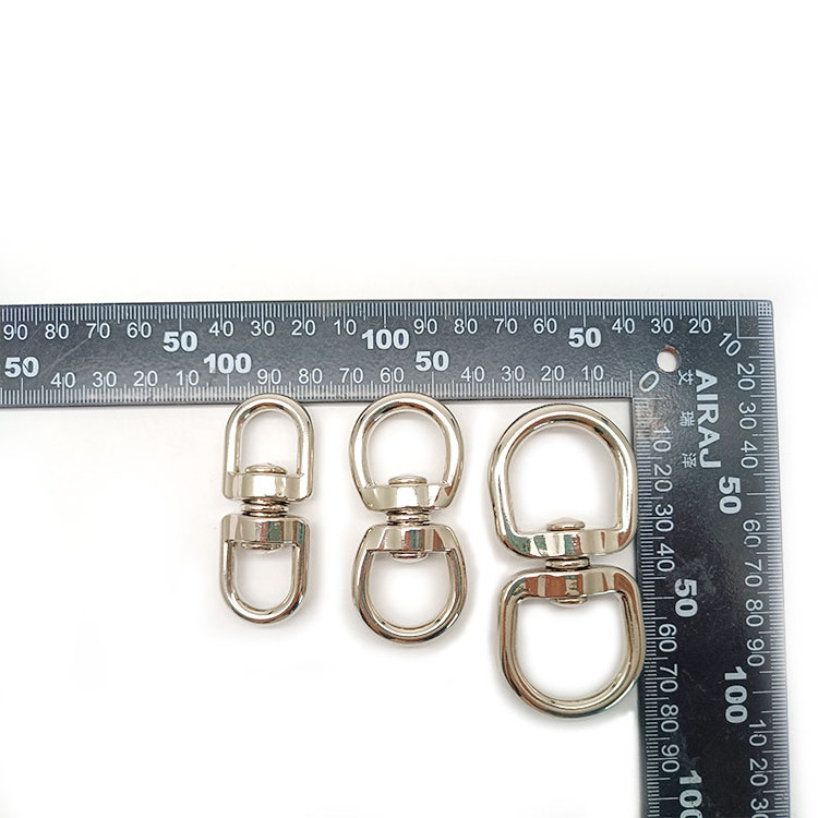 China Supplier Rigging Hardware nickel plated stainless steel double ended eye rotating carabiner hook ceiling hooks