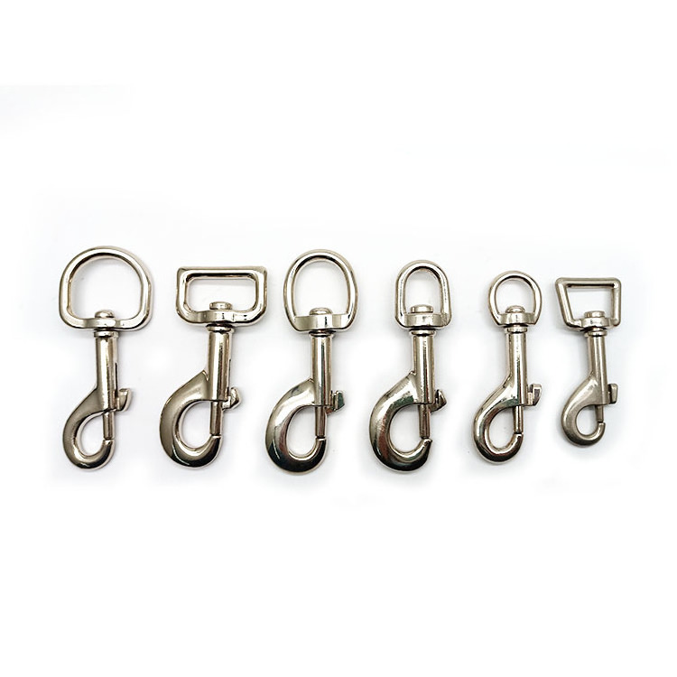 25mm Metal High Quality Metal Eye Hooks Clasp Pet Dog Leash 1'' Swivel Snap Hook Webbing Carabiner For Dogs Lanyard Hook