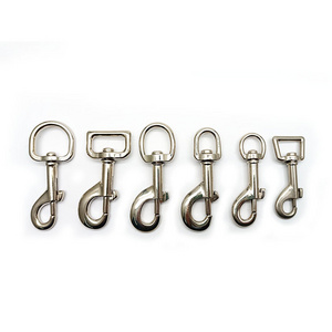 25mm Metal High Quality Metal Eye Hooks Clasp Pet Dog Leash 1'' Swivel Snap Hook Webbing Carabiner For Dogs Lanyard Hook