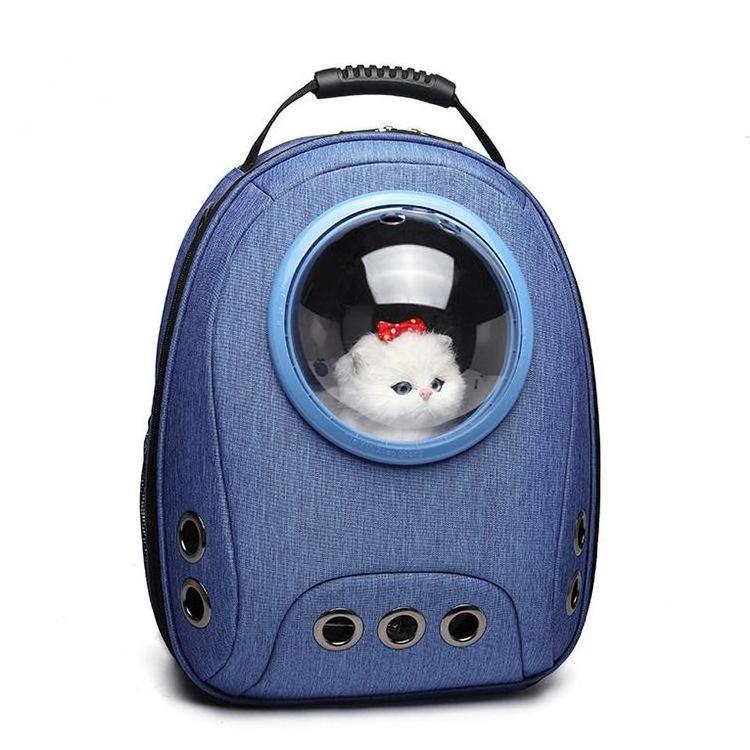 Portable Cat Backpack Breathable Dog Bag Travel Bag Space Cover Going Out Cat Dog Backpack