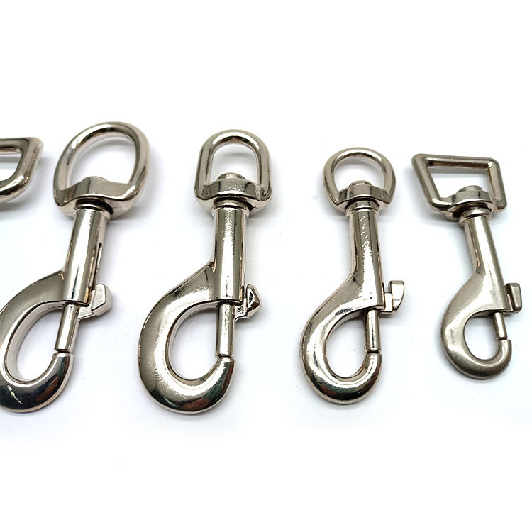 25mm Metal High Quality Metal Eye Hooks Clasp Pet Dog Leash 1'' Swivel Snap Hook Webbing Carabiner For Dogs Lanyard Hook