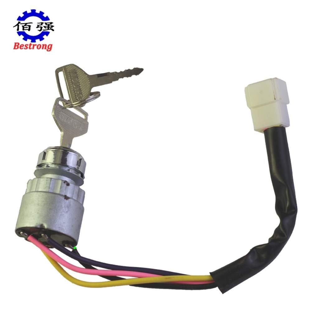 Four Line Ignition Lock Starting Switch With Keys For YTO Agriculture Tractor Spare Parts