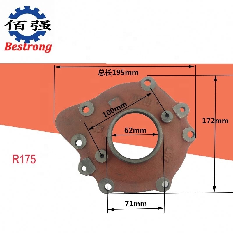 R175 S195 S1100 Diesel Engine Spare Parts Main Bearing , Mainshaft Cover Cap , Crankshaft Cover Cap