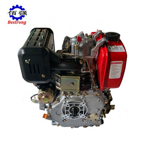 Powerful 10HP 186FA electric start air cooled single cylinder diesel engine