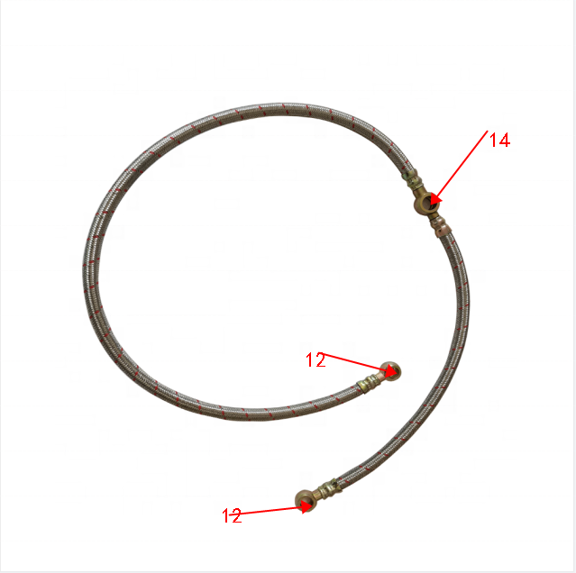 FT250.50.023 OIL CONVEYING PIPE ASSEMBLY Fuel hose For FOTON FT TE254 244 240 250 Tractor KM385BT Diesel Engine Spare Parts