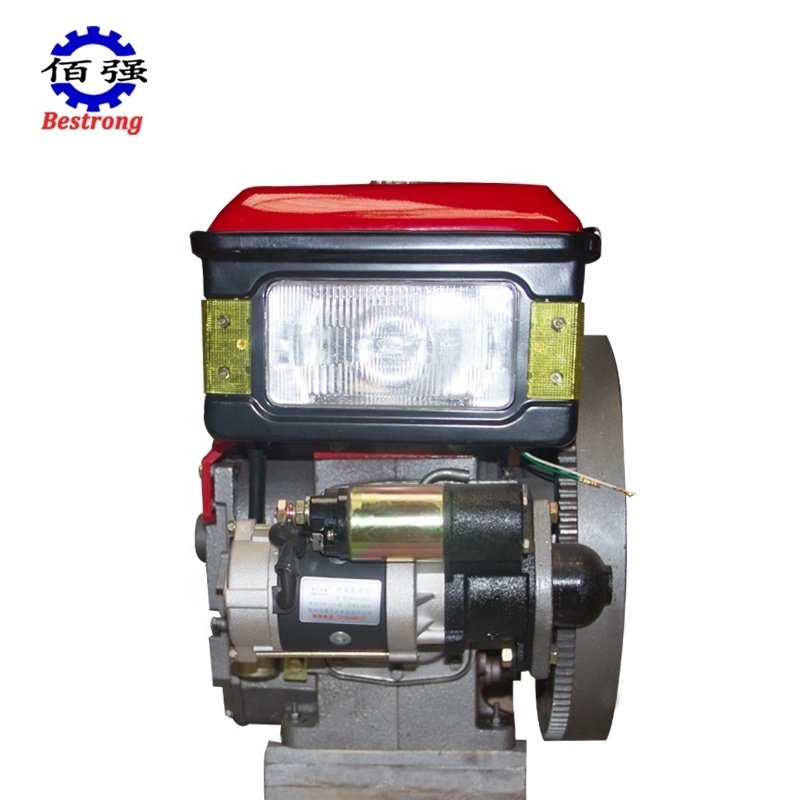 High Quality Direct injection Four-Stroke Small Single Cylinder 12HP Diesel Engine ZR195 S195 ZS195 for Agriculture machinery