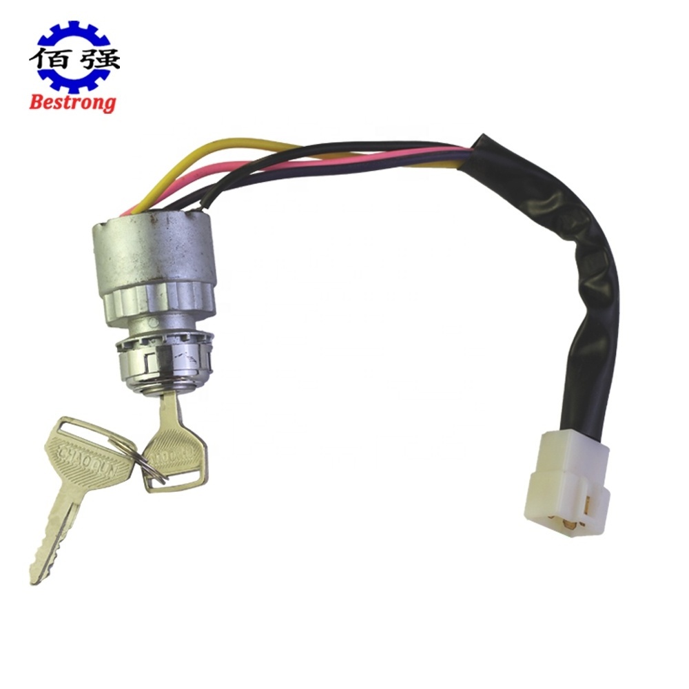 Four Line Ignition Lock Starting Switch With Keys For YTO Agriculture Tractor Spare Parts