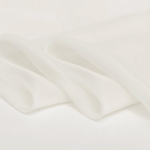 ivory white silk fabric 5mm silk chiffon georgette 140cm width NO.26 color for silk scarf