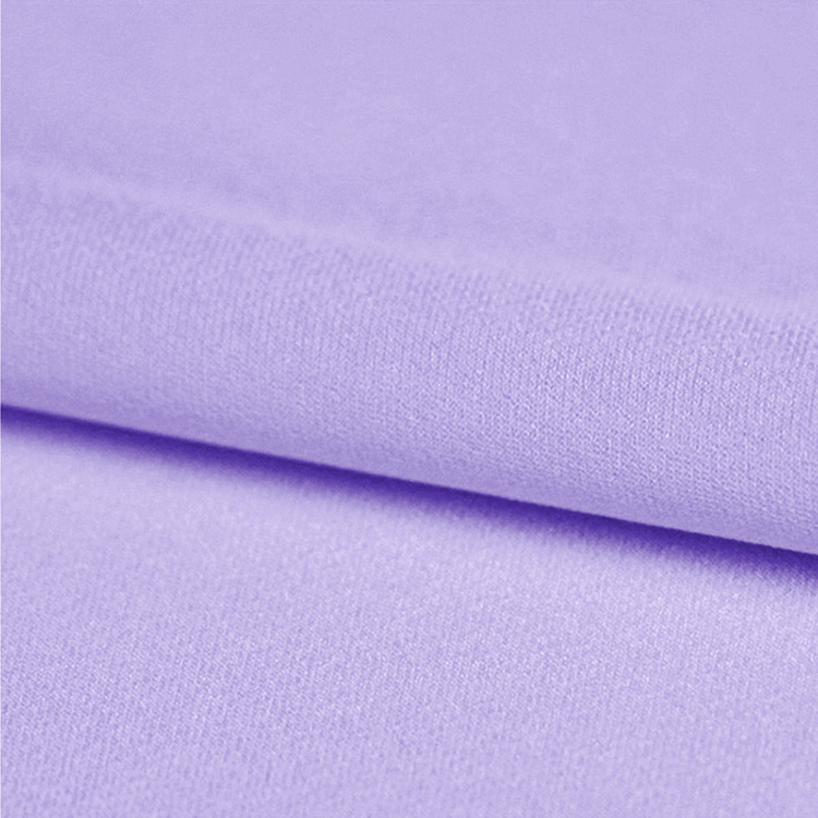 silk fabric 19mm silk stretch double georgette 140cm width  purple color sell by the yard