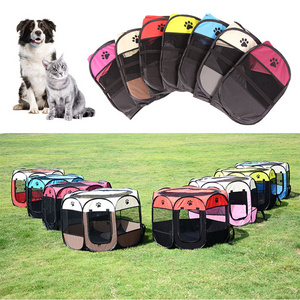 Pop Open Pet Cage Houses Kennel Small Animal Playpen for Rabbits Dogs Cats Portable Folding Pet Tent