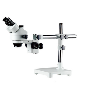 BestScope BS-3025T-ST1 Soldering Single Arm Universal Stand 7x-45x Zoom Trinocular Stereo Microscope