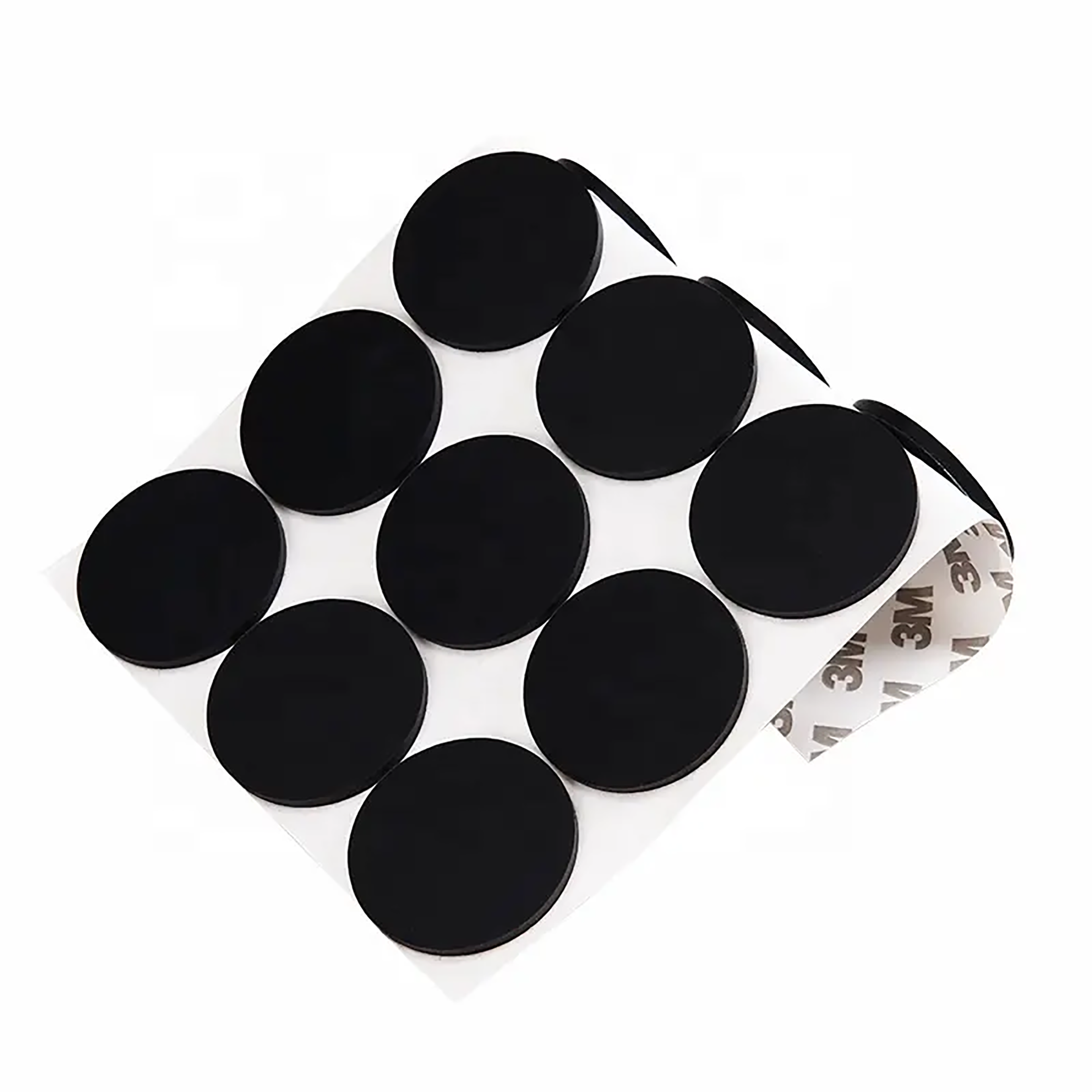 Withstand Friction Heatproof Black Self Adhesive EVA Silicone Rubber Pads Flat Round Square Adhesive Pads Gasket