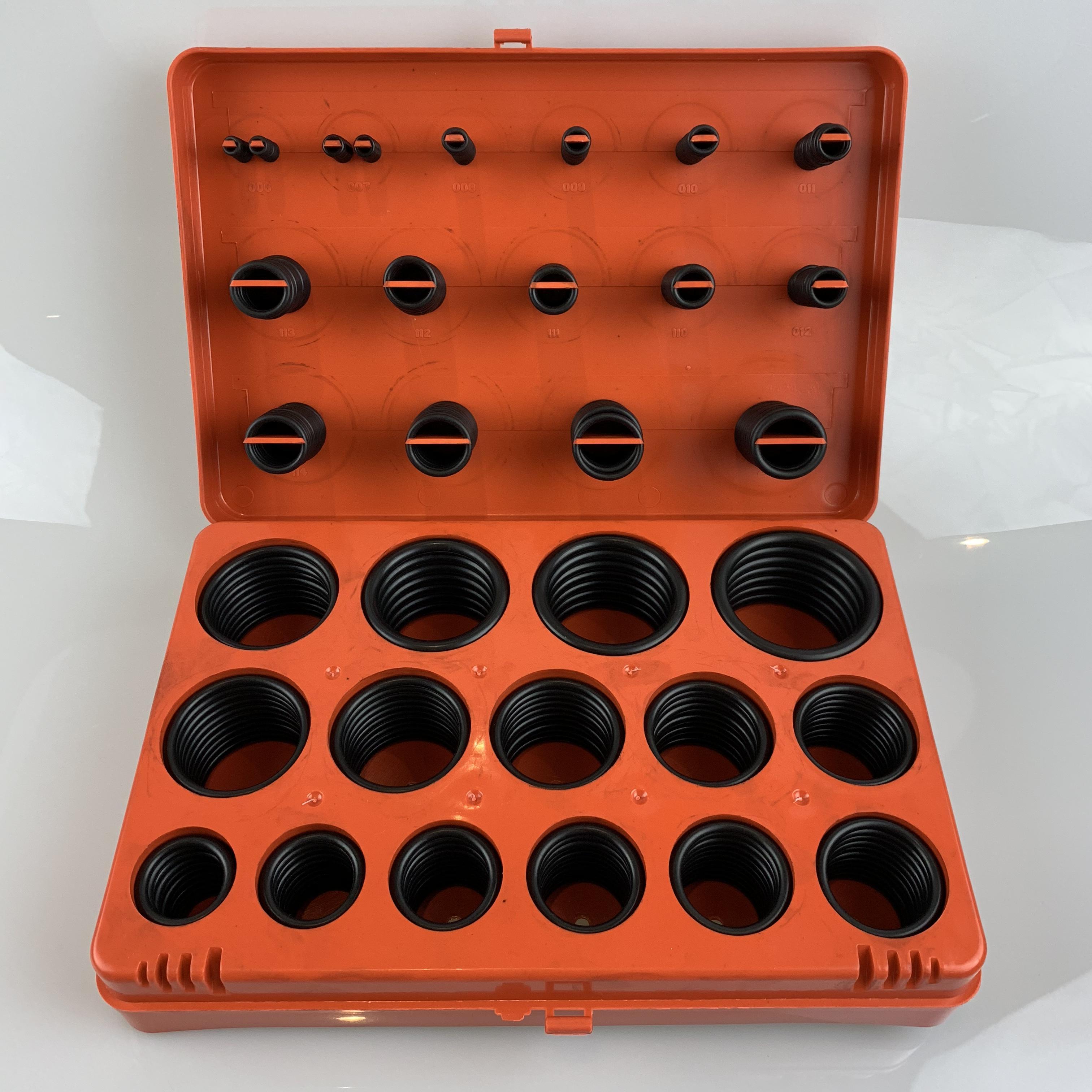 metric o-ring assortment kit and clear rubber o-ring P24-107 use o ring seal box fkm