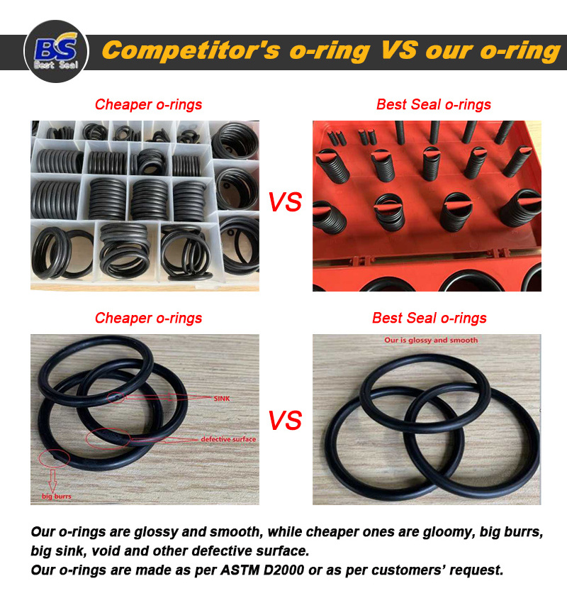 AS568 oring Silicone O Ring Color Rubber O Ring manufacturer epdm ring 700mm nbr rubber seals