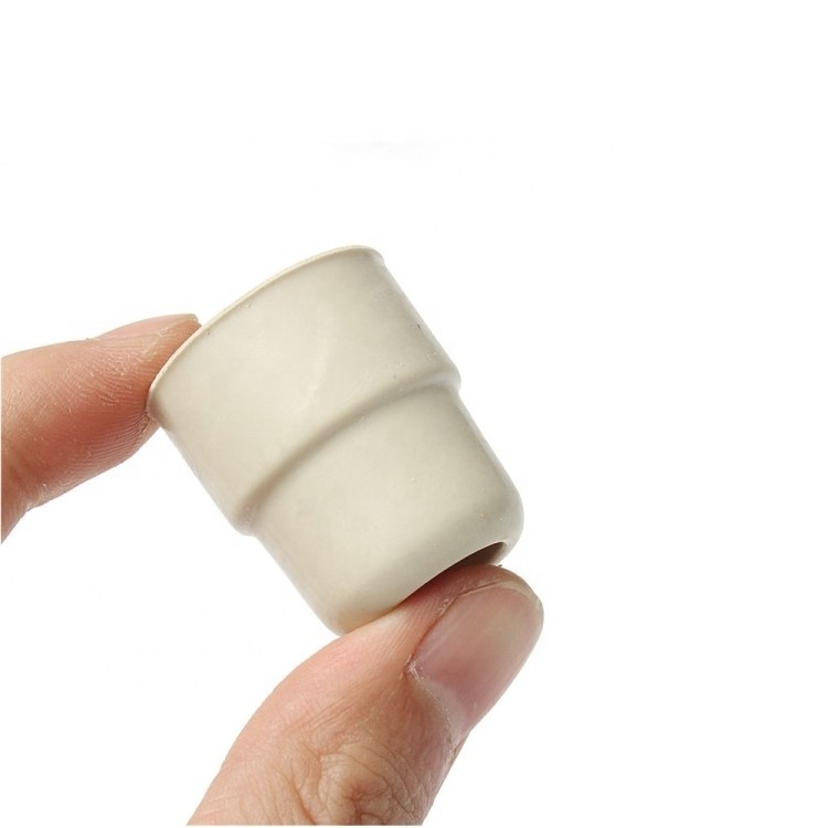 Sealing Tapered White Solid Hole Silicone Cone Stopper Rubber Plugs For Test Tube Wine Bottle