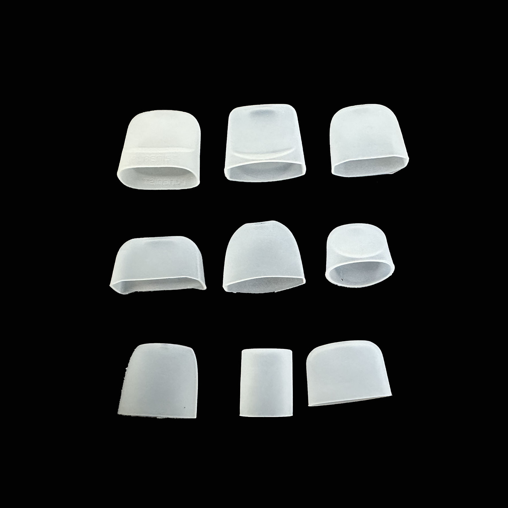 Factory Direct Sell Assorted Sizes Transparent Silicone Disposable Testing Drip Tips