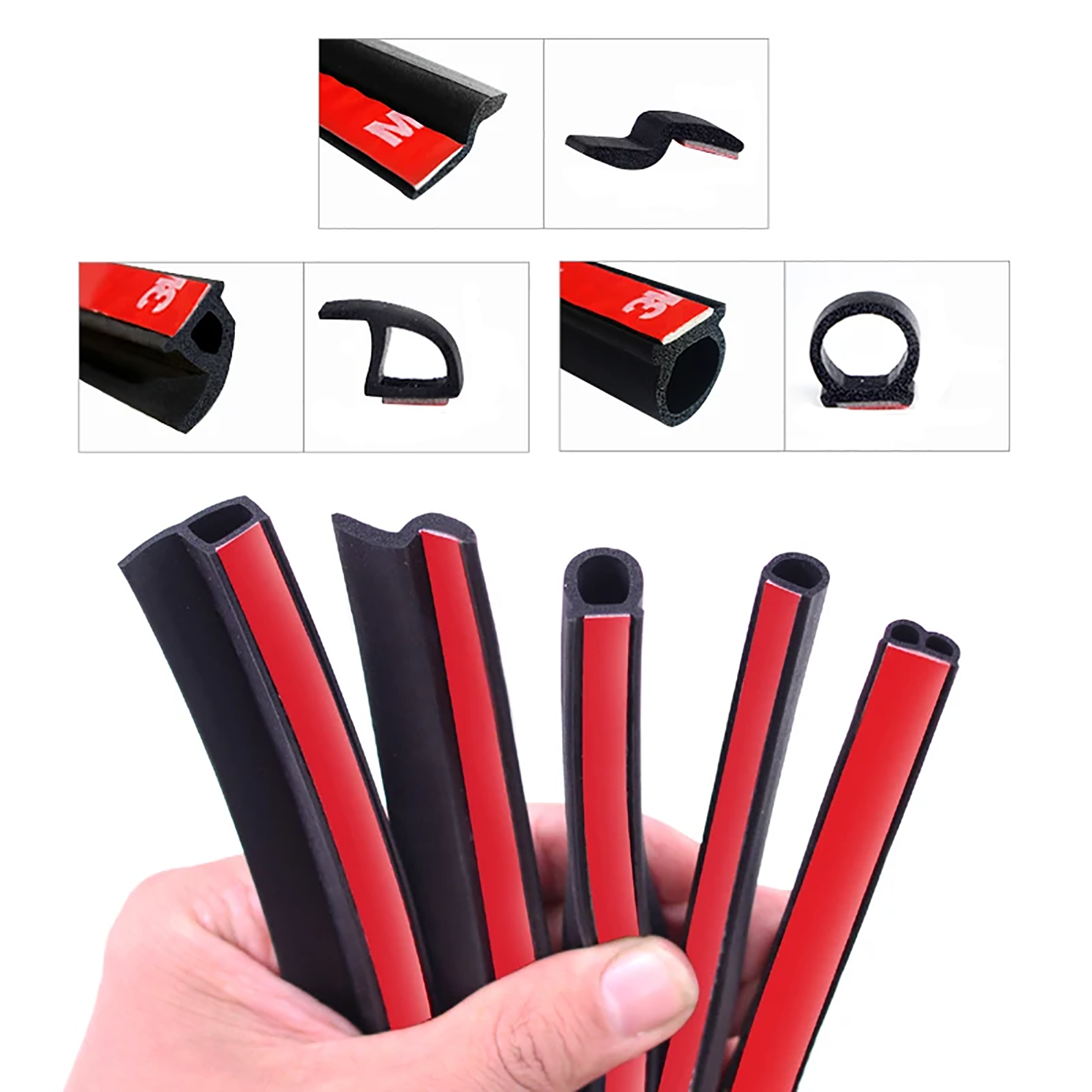 Factory selling foam epdm Car Door Edge Trim Self Adhesive Rubber Seal Strip Weatherstrip for automobile Window Door Protector