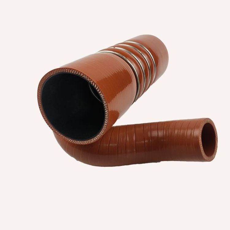 China Supplier Bend Breathing Intercooler PVC Fiber Air Compressor Vacuum Silicone Hose