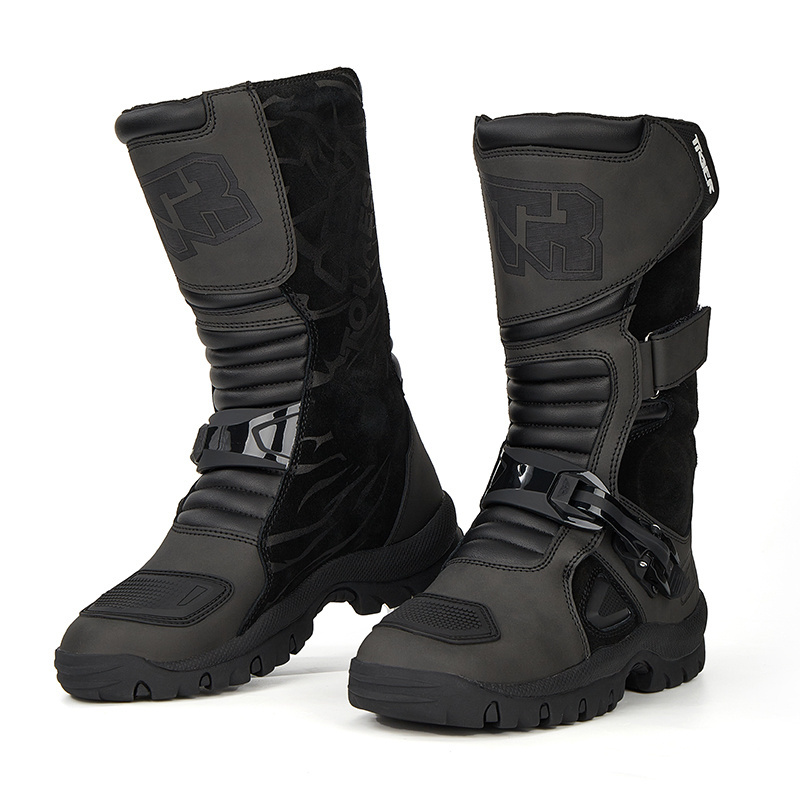 G2  Travel Series black color men's motorcycle shoes off-road racing moto boots Waterproof bikers boot