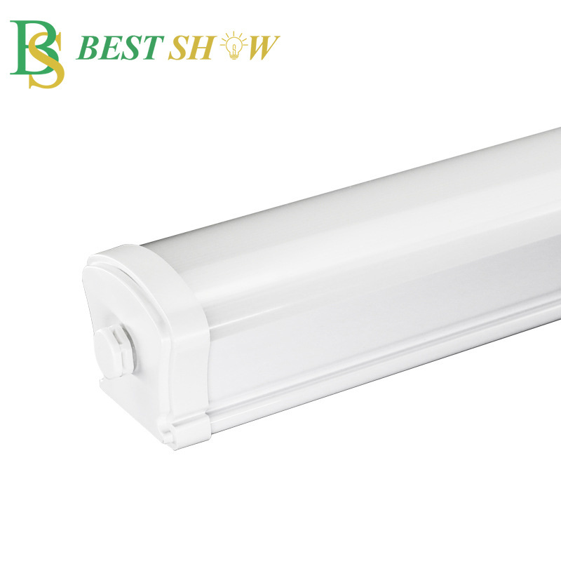 Foshan led factory Garage and Supermarket Use Linkable led lamp 1200mm 36w LED Triproof Linear Light Parking Lot lamp