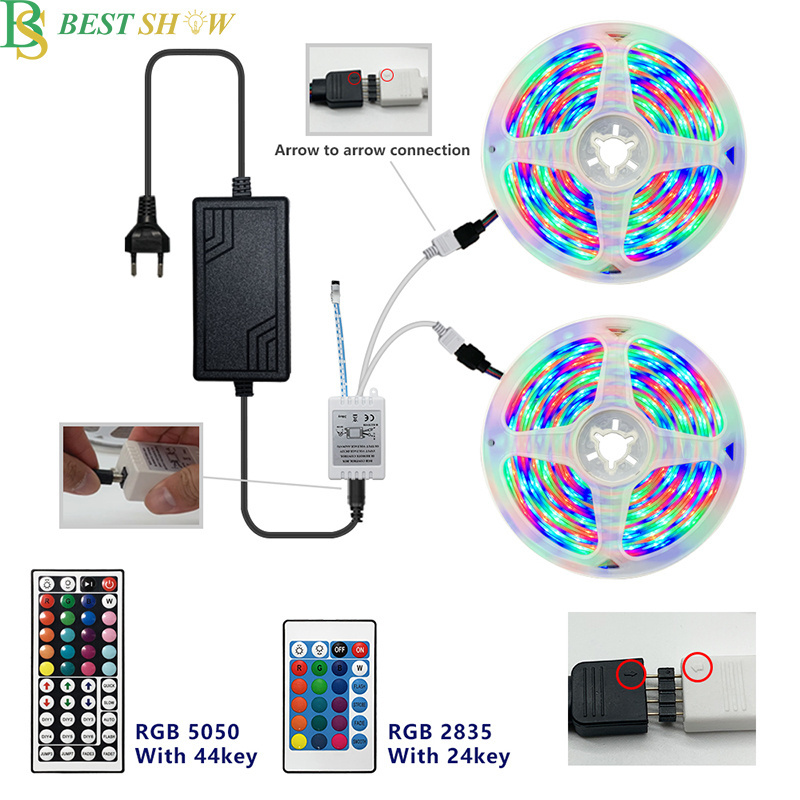 IP65 5m 10m 5050 Smart WiFi 12V 24V 220V Flexible RGBW de cinta Luces Led RGB Waterproof de Tiras RGB perfil Luz Led Strip Light