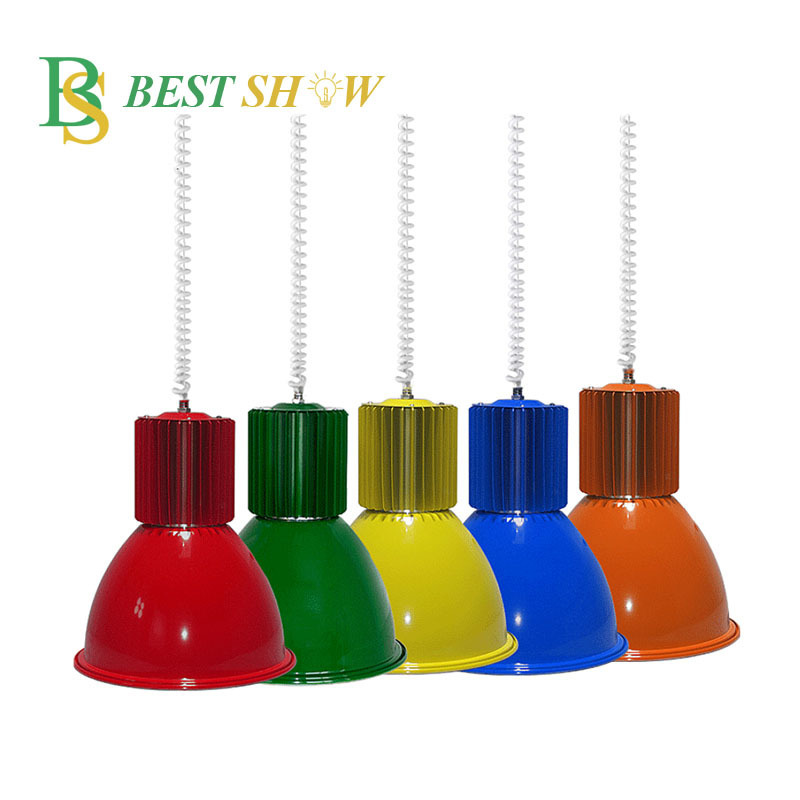 Supermarket Shopping Mall Hanging Fresh Lamp for Meat Fruit Vegetable Food Blue Red Green 20W 30W 40W Low Bay LED Fresh Light