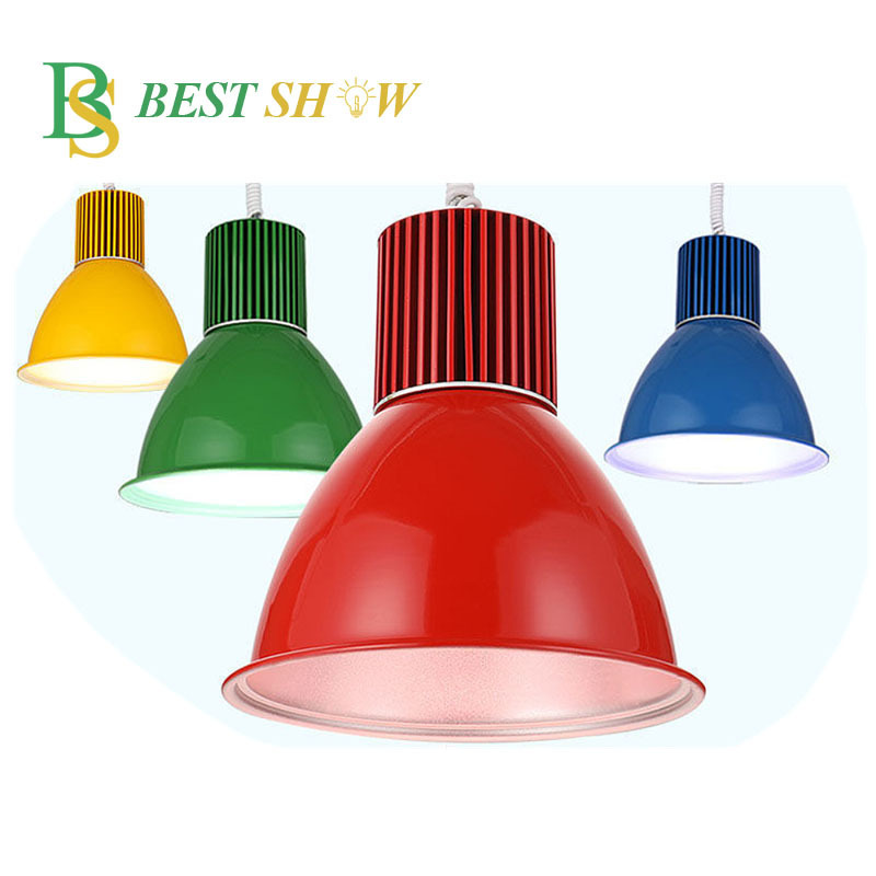 Supermarket Shopping Mall Hanging Fresh Lamp for Meat Fruit Vegetable Food Blue Red Green 20W 30W 40W Low Bay LED Fresh Light