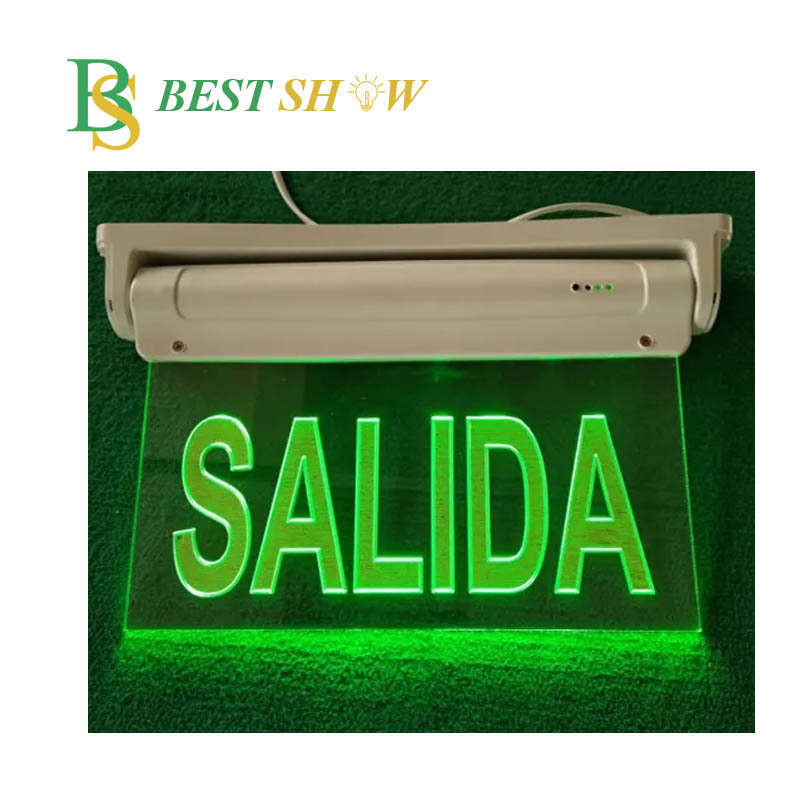 Hanging Surface Mounted Double Side Entrance luz de emergencia led Emergency Fire Exit Light Explosion proof Fire Led Exit Sign