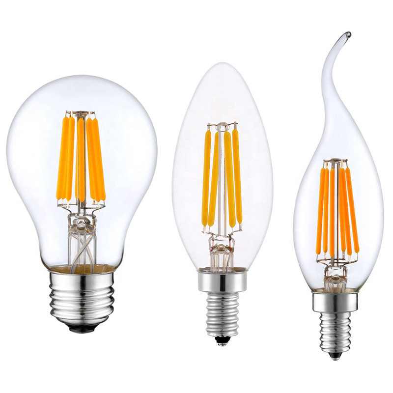 E12 E17 led filament light candle bulb