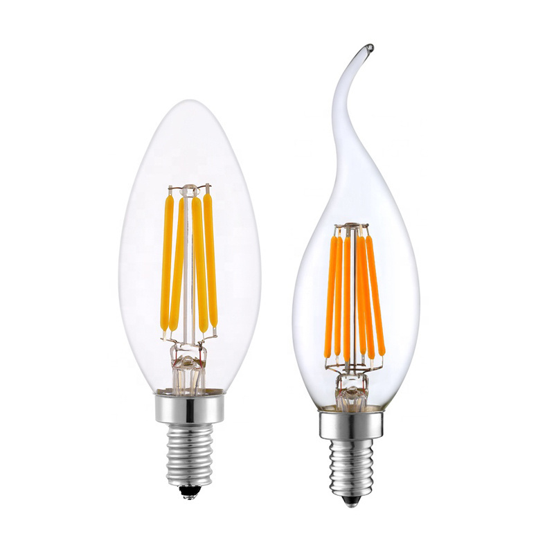 E12 E17 led filament light candle bulb