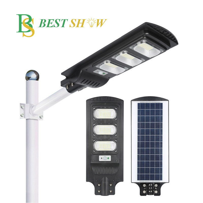 IP65 Waterproof Integrated Led Lamp Outdoor Solar Lampara 60w 90w 120w 100w 200w 300w 400w 500w 1000w Solar led street light