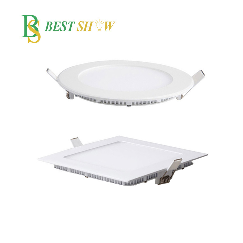 Iron circular led panel light 3 4 5 6 8 10 inch led downlight 12w 15w 18w  2700k 300k 3500k 4000k 4500k 5000k 5500k 6500k 7000k