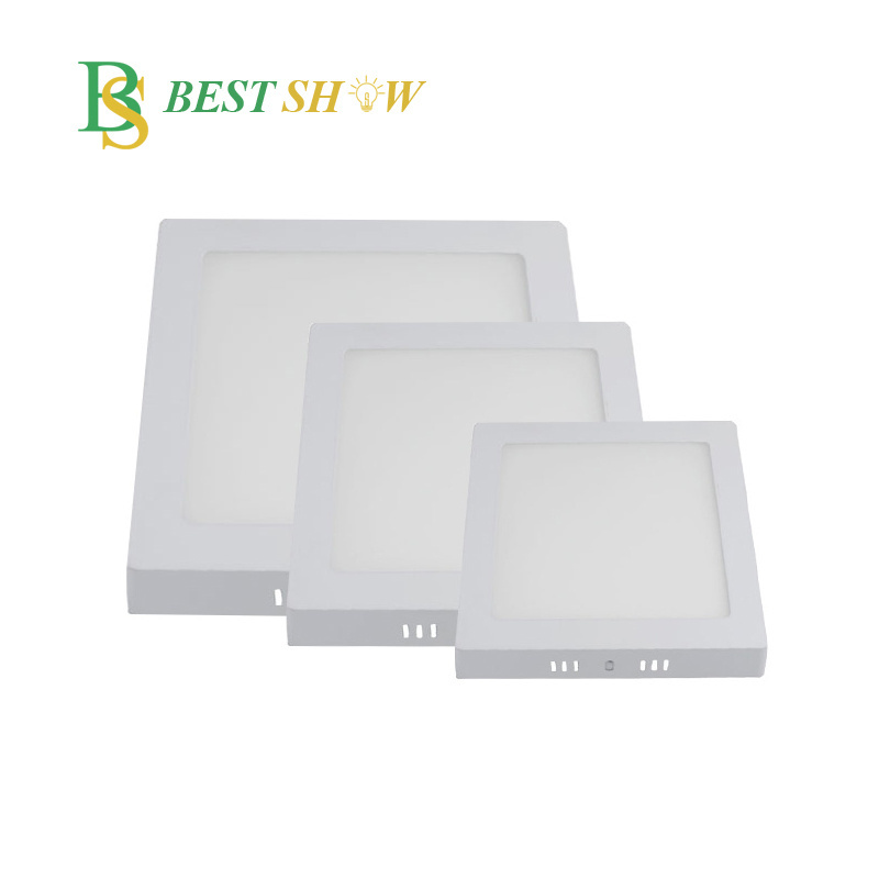 surface mounted round square 6 12 18 24 Watt LED Panel light