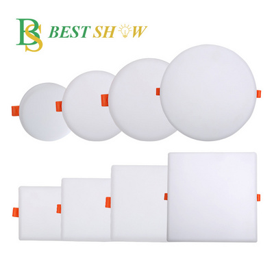 3000K 4000K 6000K round 12 watt embedded ceiling lamp frameless led light panel 9w 12w 18w 24w 36w